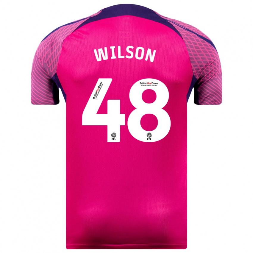 Niño Camiseta Callum Wilson #48 Morado 2ª Equipación 2023/24 La Camisa Perú