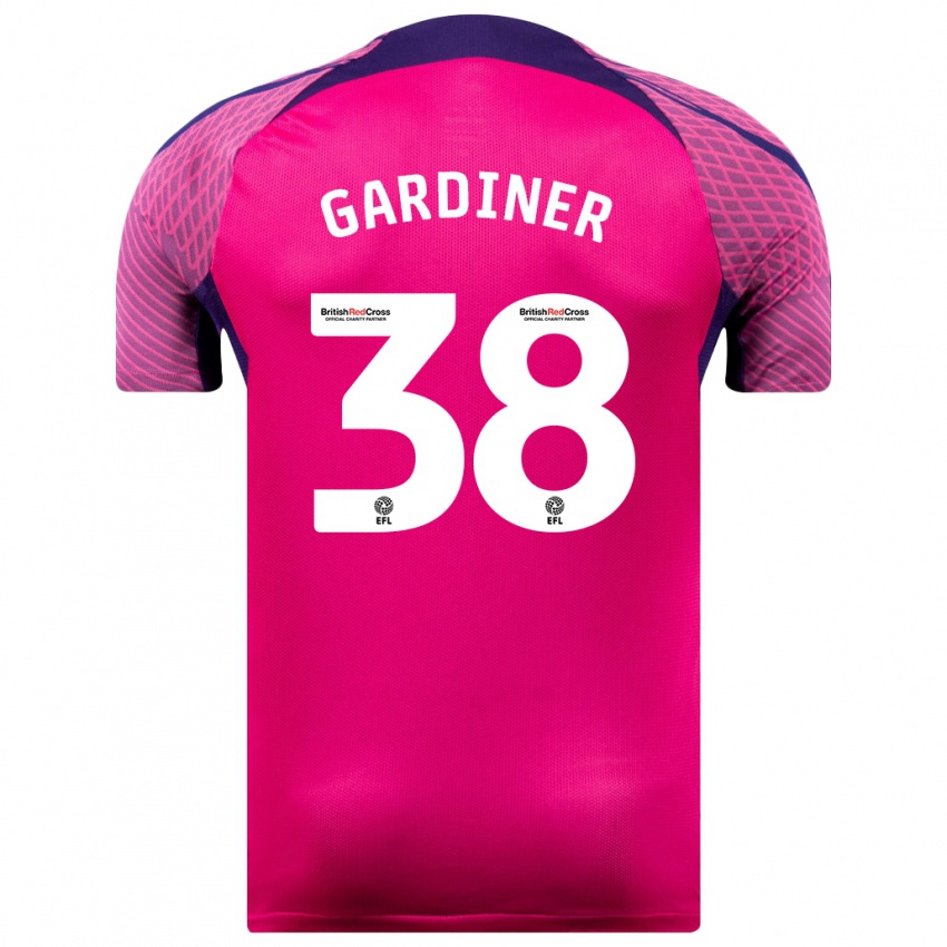 Niño Camiseta Harry Gardiner #38 Morado 2ª Equipación 2023/24 La Camisa Perú