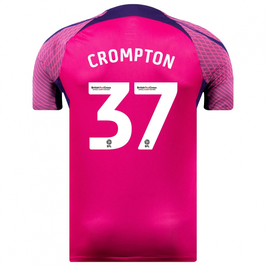 Niño Camiseta Ben Crompton #37 Morado 2ª Equipación 2023/24 La Camisa Perú