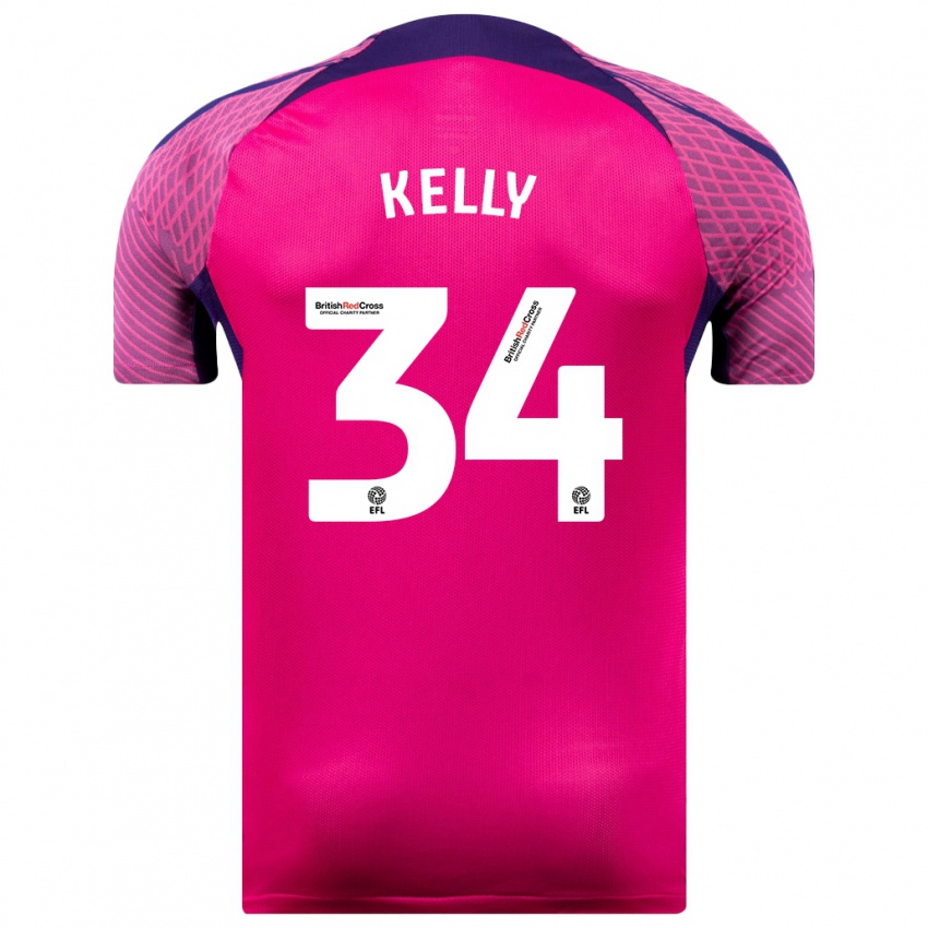 Niño Camiseta Caden Kelly #34 Morado 2ª Equipación 2023/24 La Camisa Perú