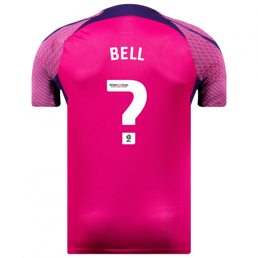 Niño Camiseta Luke Bell #0 Morado 2ª Equipación 2023/24 La Camisa Perú