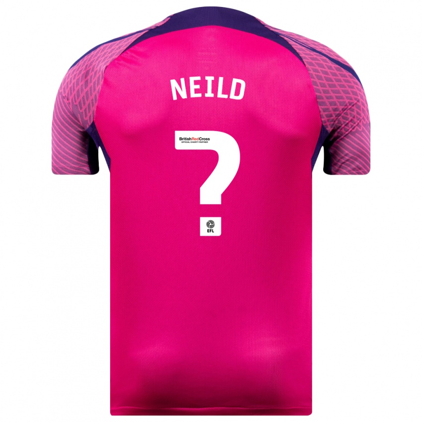 Niño Camiseta Joe Neild #0 Morado 2ª Equipación 2023/24 La Camisa Perú