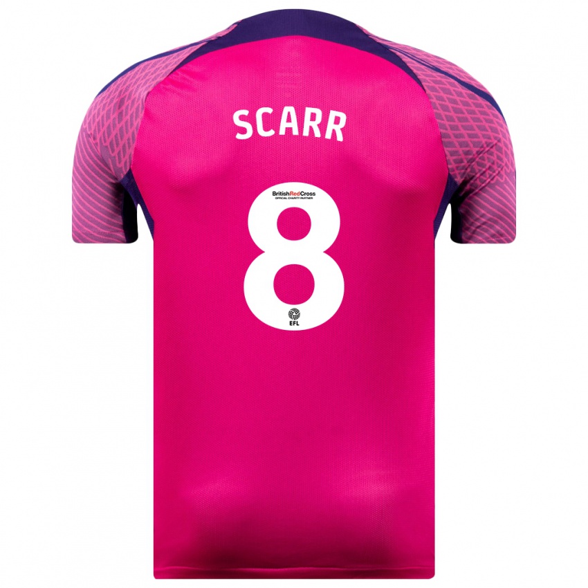 Niño Camiseta Emily Scarr #8 Morado 2ª Equipación 2023/24 La Camisa Perú