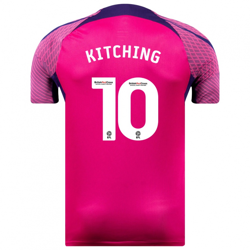 Niño Camiseta Katie Kitching #10 Morado 2ª Equipación 2023/24 La Camisa Perú