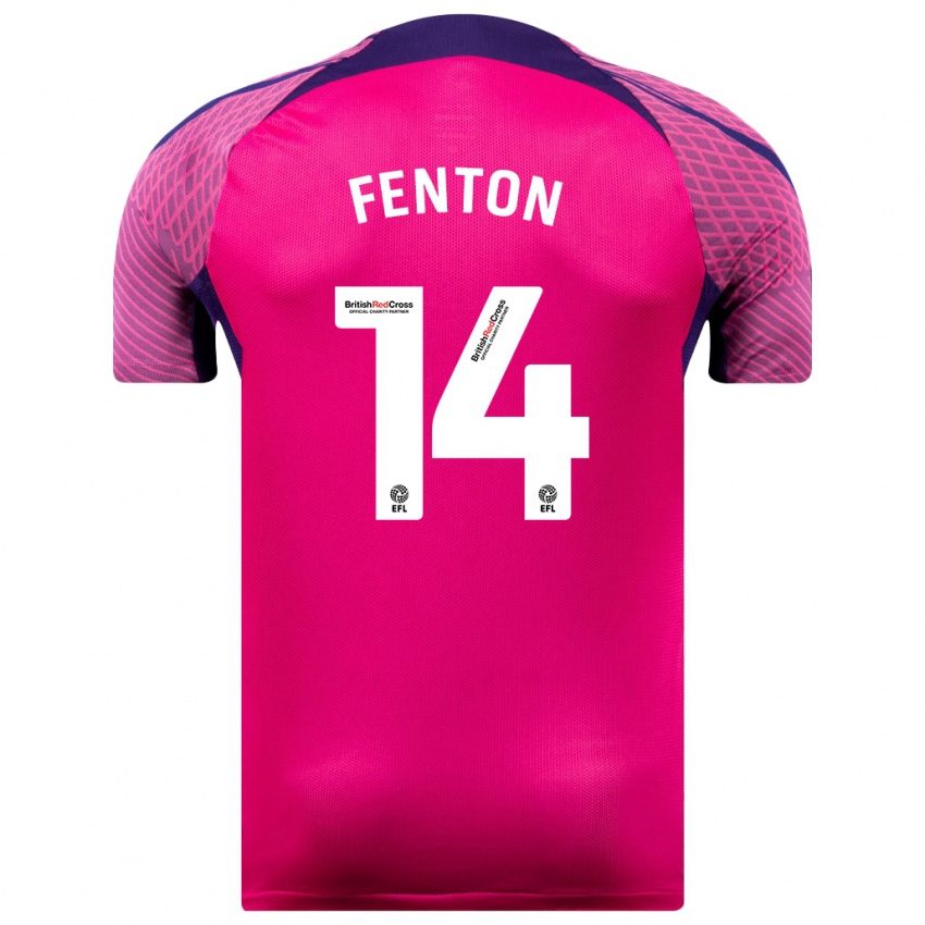 Niño Camiseta Natasha Fenton #14 Morado 2ª Equipación 2023/24 La Camisa Perú