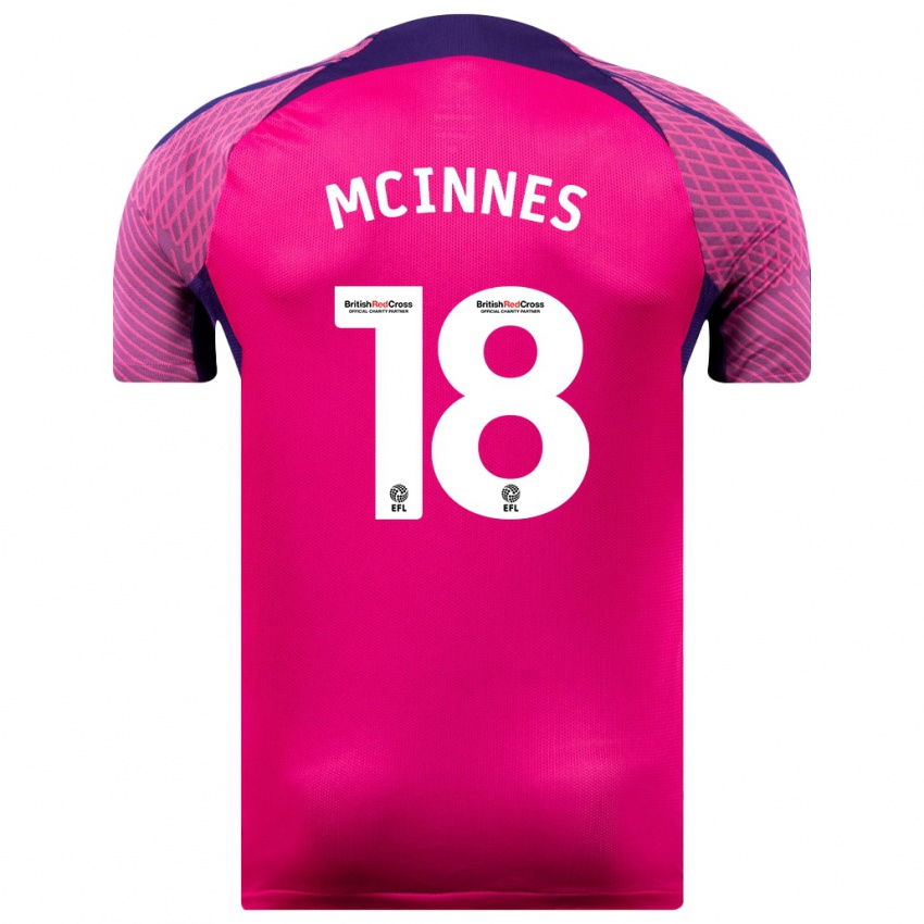 Niño Camiseta Libby Mcinnes #18 Morado 2ª Equipación 2023/24 La Camisa Perú