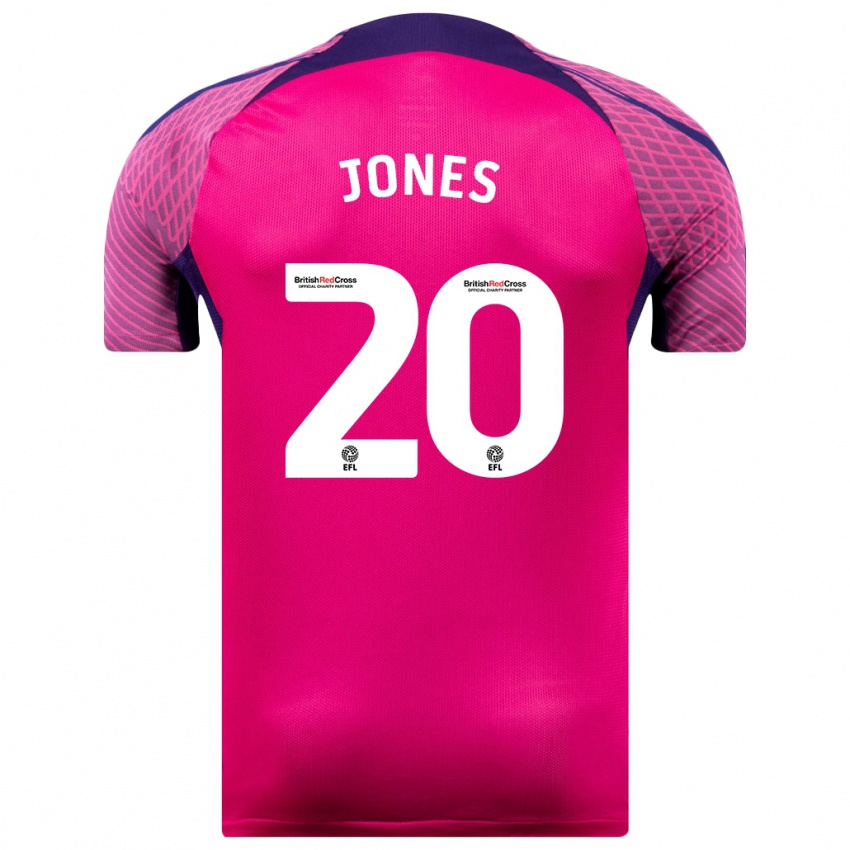 Niño Camiseta Ellen Jones #20 Morado 2ª Equipación 2023/24 La Camisa Perú