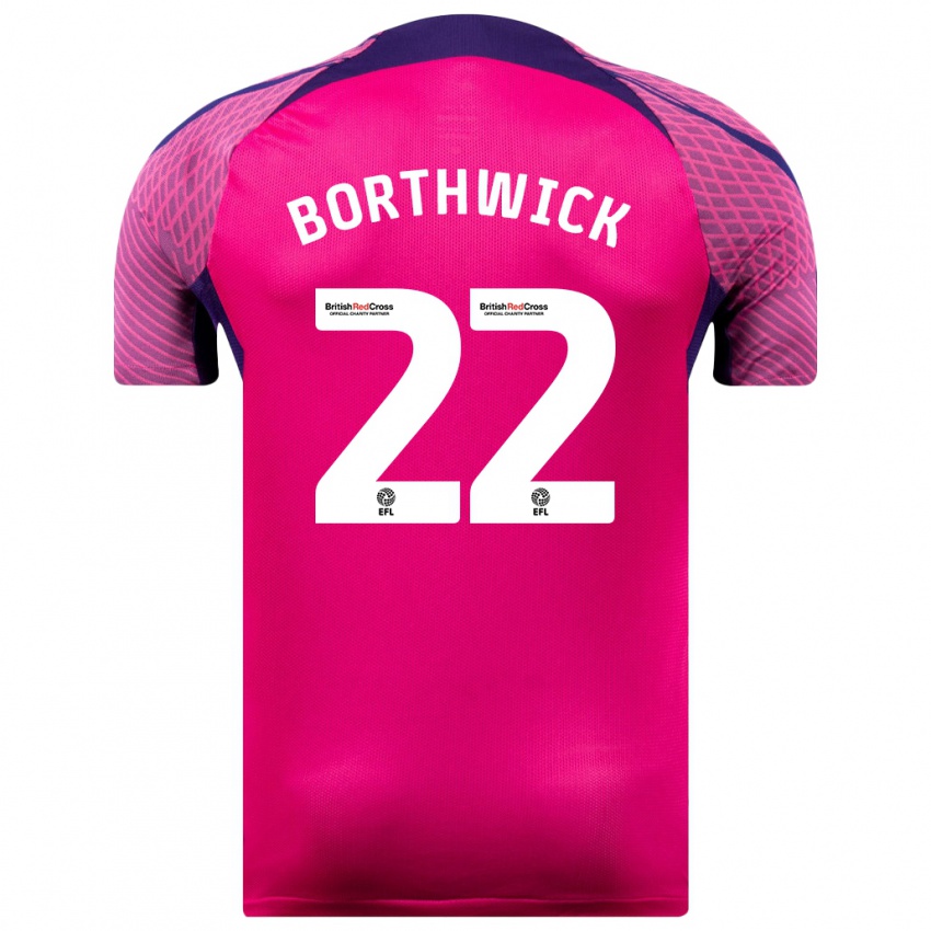 Niño Camiseta Megan Borthwick #22 Morado 2ª Equipación 2023/24 La Camisa Perú