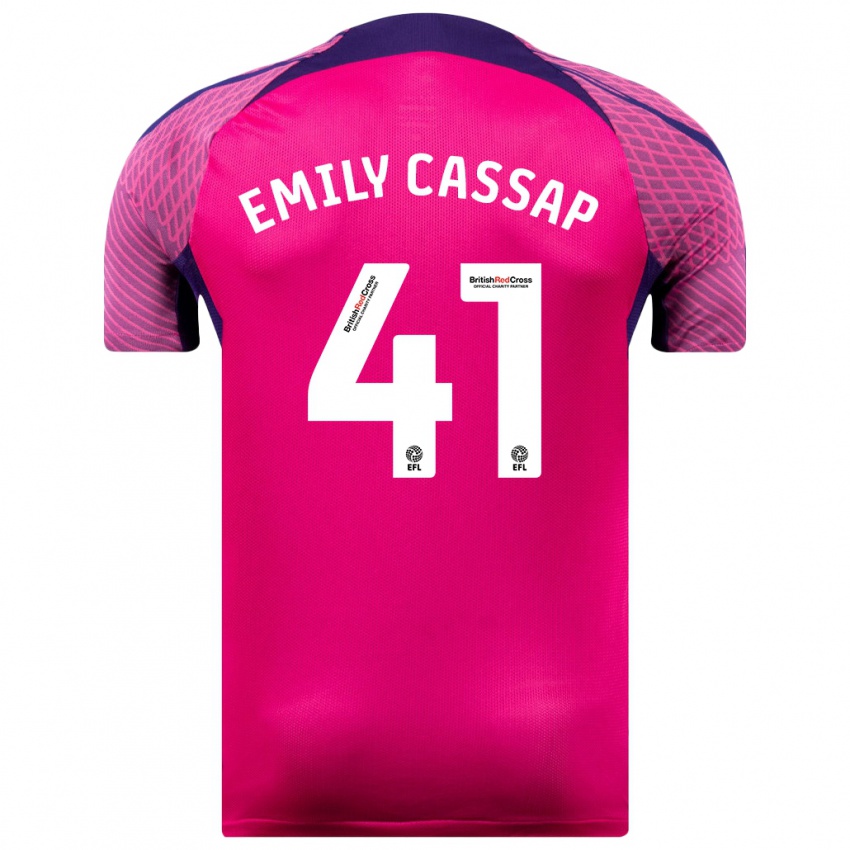 Niño Camiseta Emily Cassap #41 Morado 2ª Equipación 2023/24 La Camisa Perú