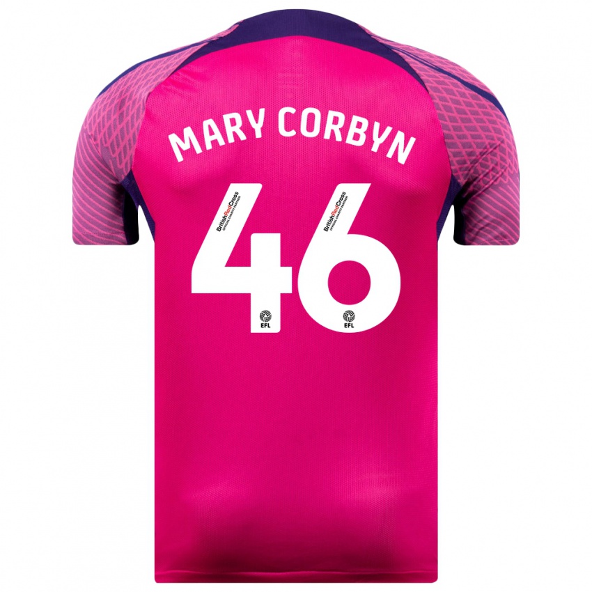 Niño Camiseta Mary Corbyn #46 Morado 2ª Equipación 2023/24 La Camisa Perú