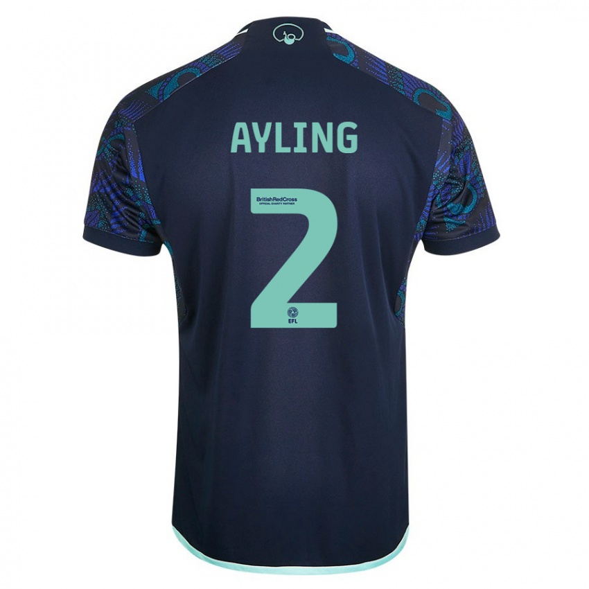 Niño Camiseta Luke Ayling #2 Azul 2ª Equipación 2023/24 La Camisa Perú