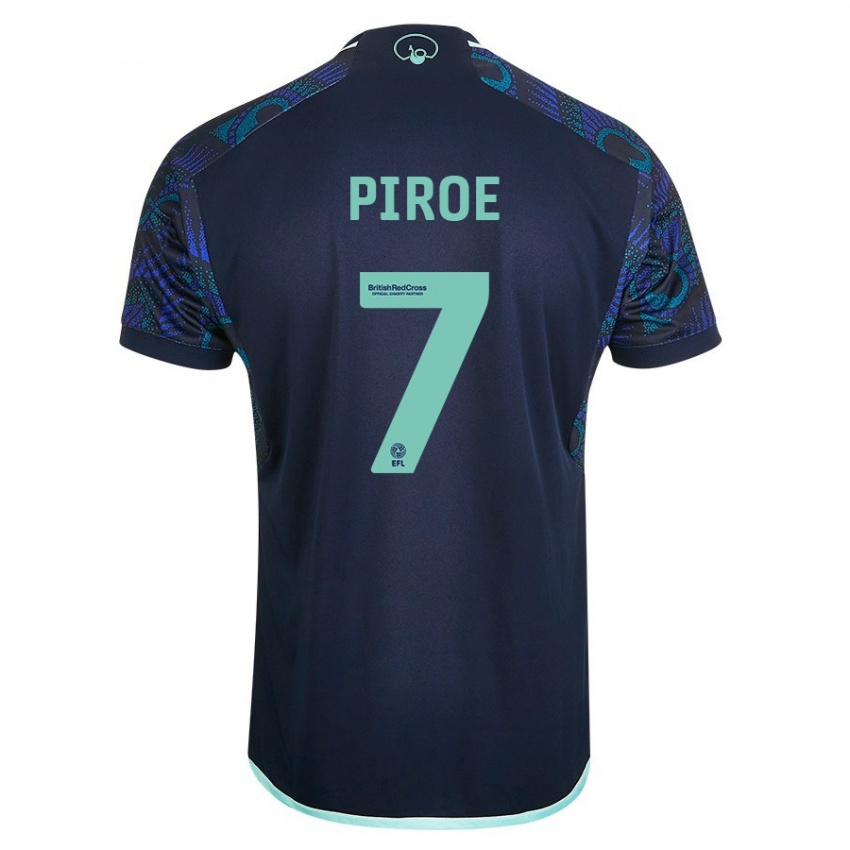 Niño Camiseta Joël Piroe #7 Azul 2ª Equipación 2023/24 La Camisa Perú