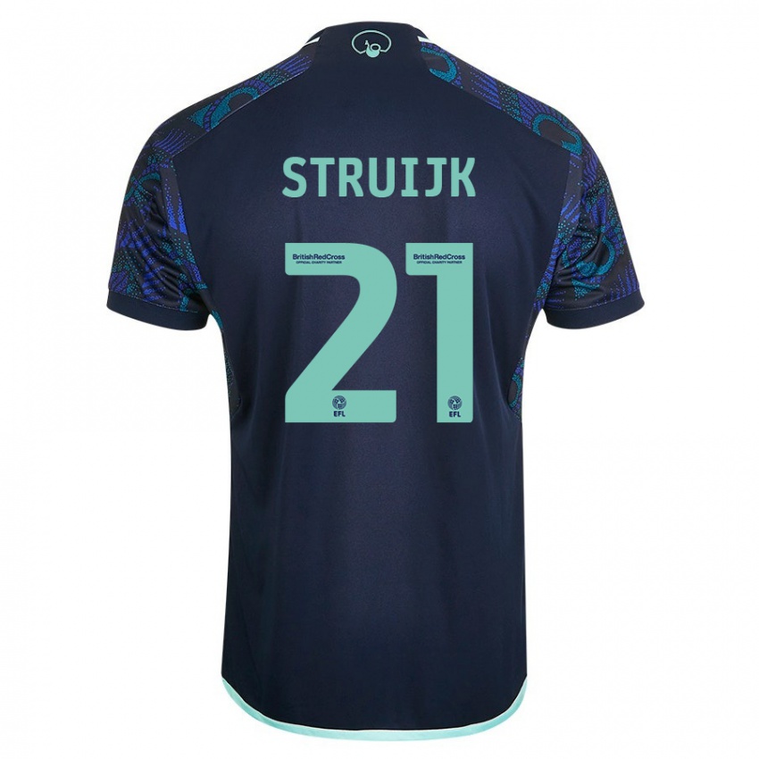 Niño Camiseta Pascal Struijk #21 Azul 2ª Equipación 2023/24 La Camisa Perú