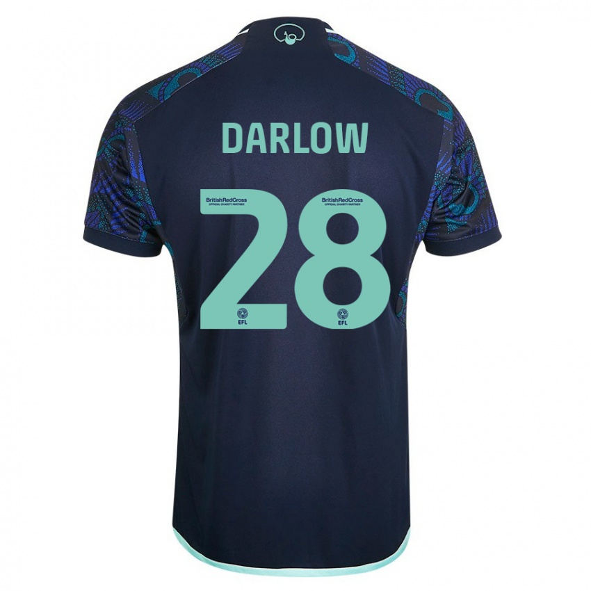 Niño Camiseta Karl Darlow #28 Azul 2ª Equipación 2023/24 La Camisa Perú