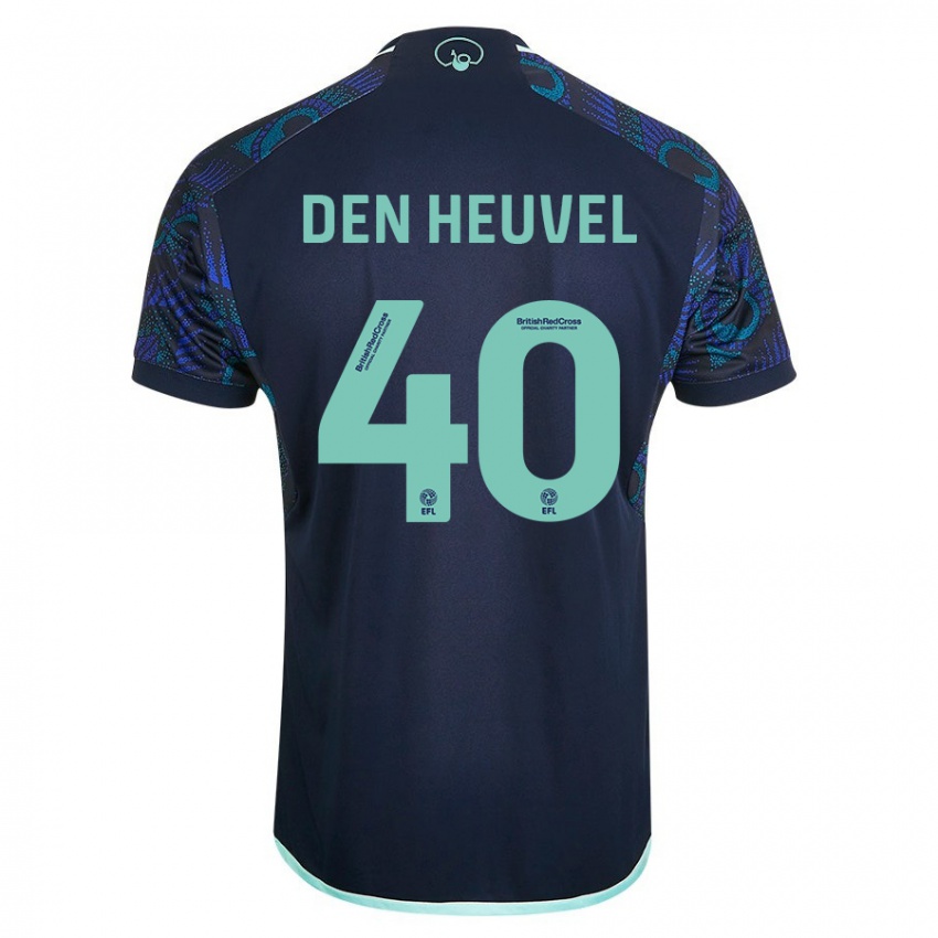 Niño Camiseta Dani Van Den Heuvel #40 Azul 2ª Equipación 2023/24 La Camisa Perú