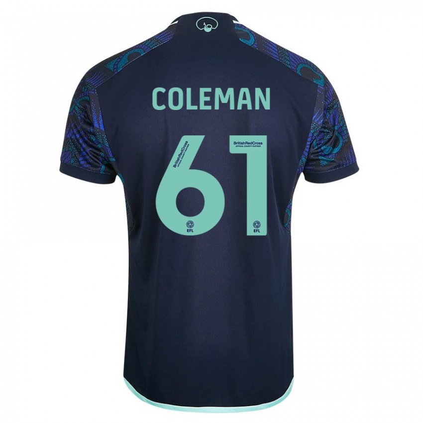 Niño Camiseta Cian Coleman #61 Azul 2ª Equipación 2023/24 La Camisa Perú