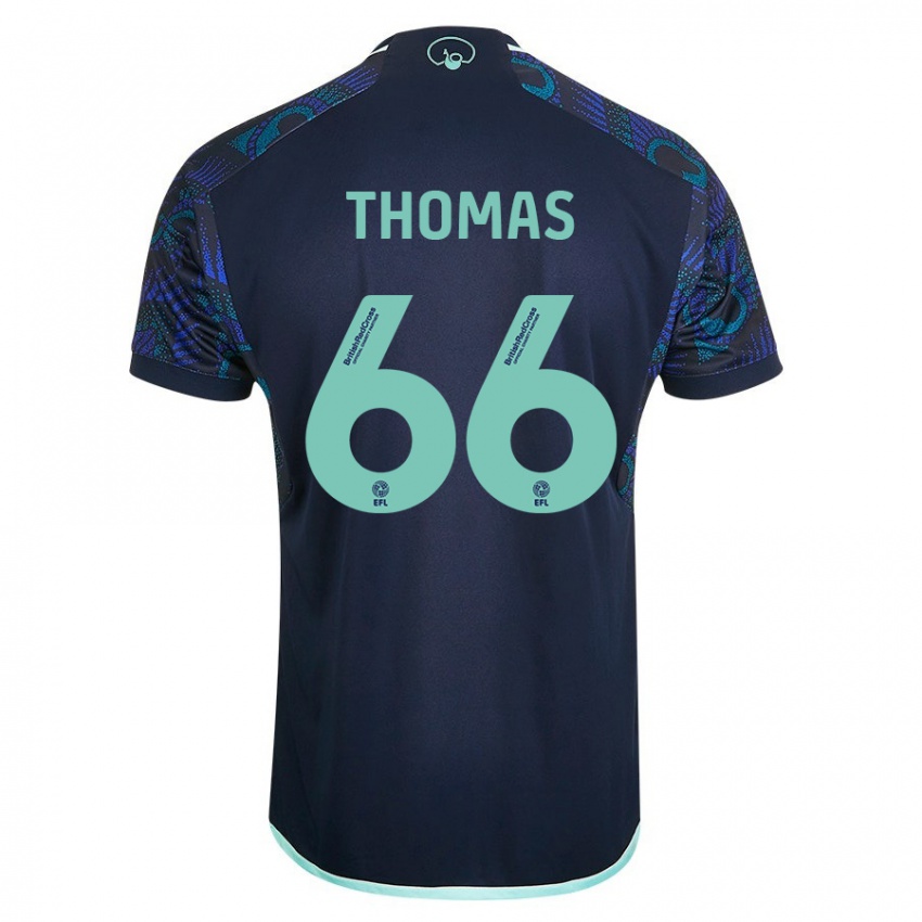 Niño Camiseta Luca Thomas #66 Azul 2ª Equipación 2023/24 La Camisa Perú