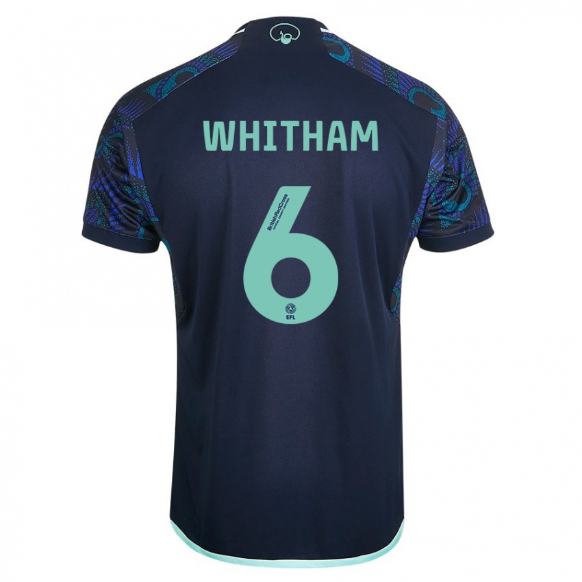 Niño Camiseta Danielle Whitham #6 Azul 2ª Equipación 2023/24 La Camisa Perú