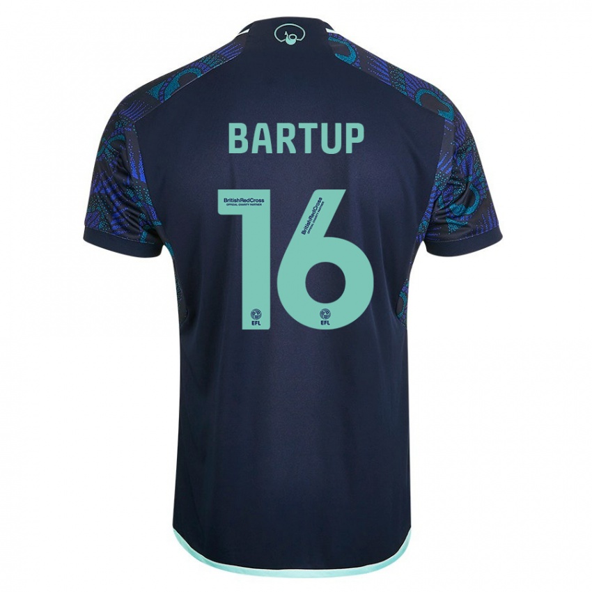 Niño Camiseta Laura Bartup #16 Azul 2ª Equipación 2023/24 La Camisa Perú