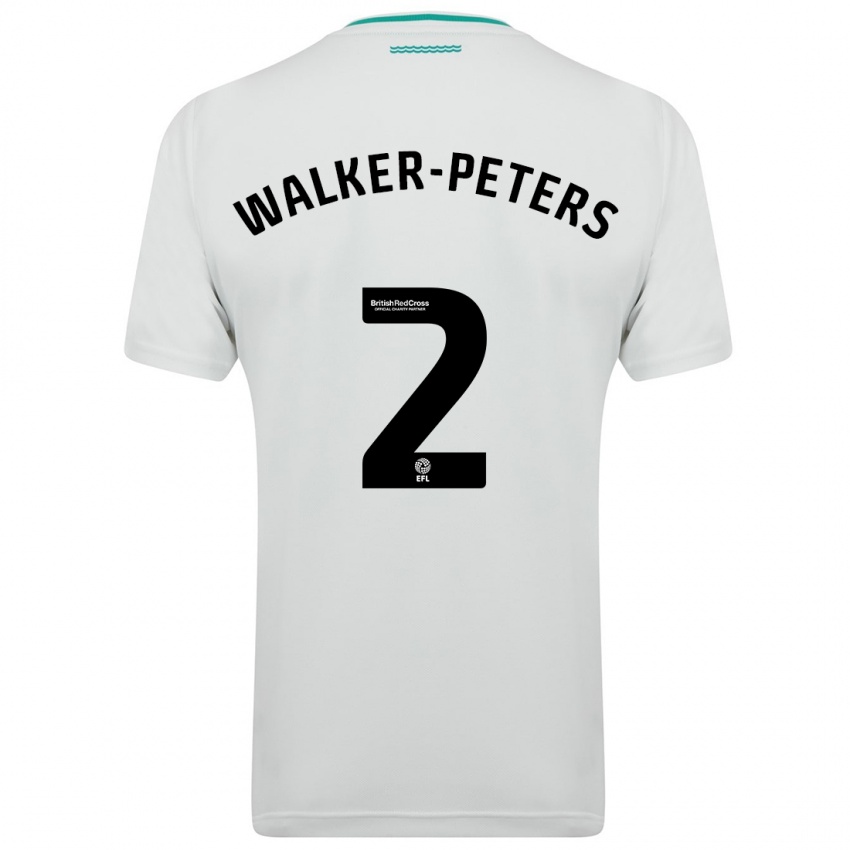 Niño Camiseta Kyle Walker-Peters #2 Blanco 2ª Equipación 2023/24 La Camisa Perú