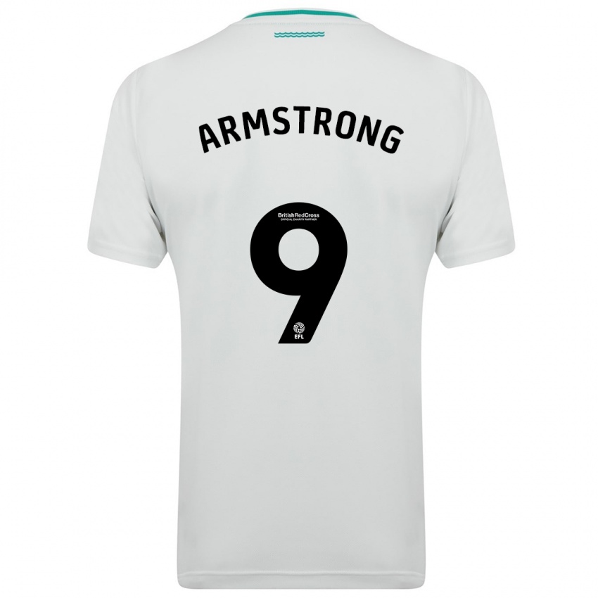 Niño Camiseta Adam Armstrong #9 Blanco 2ª Equipación 2023/24 La Camisa Perú