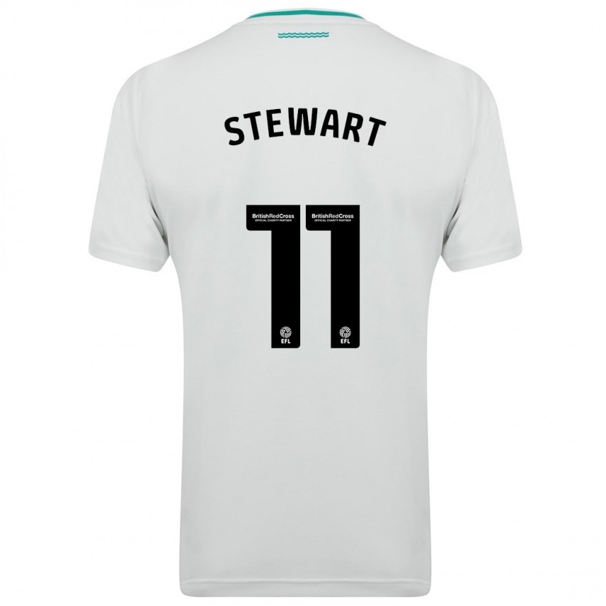 Niño Camiseta Ross Stewart #11 Blanco 2ª Equipación 2023/24 La Camisa Perú