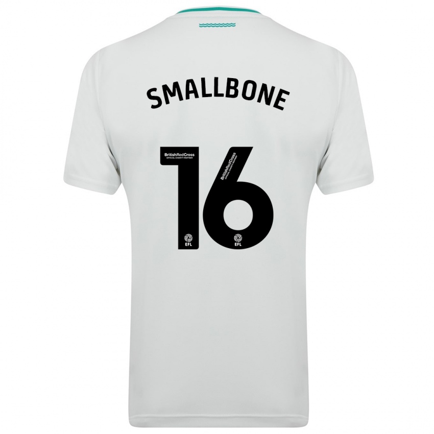 Niño Camiseta Will Smallbone #16 Blanco 2ª Equipación 2023/24 La Camisa Perú