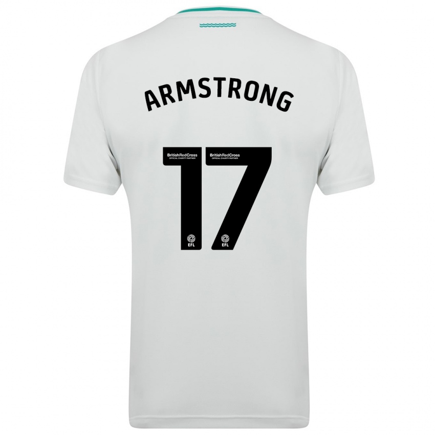 Niño Camiseta Stuart Armstrong #17 Blanco 2ª Equipación 2023/24 La Camisa Perú