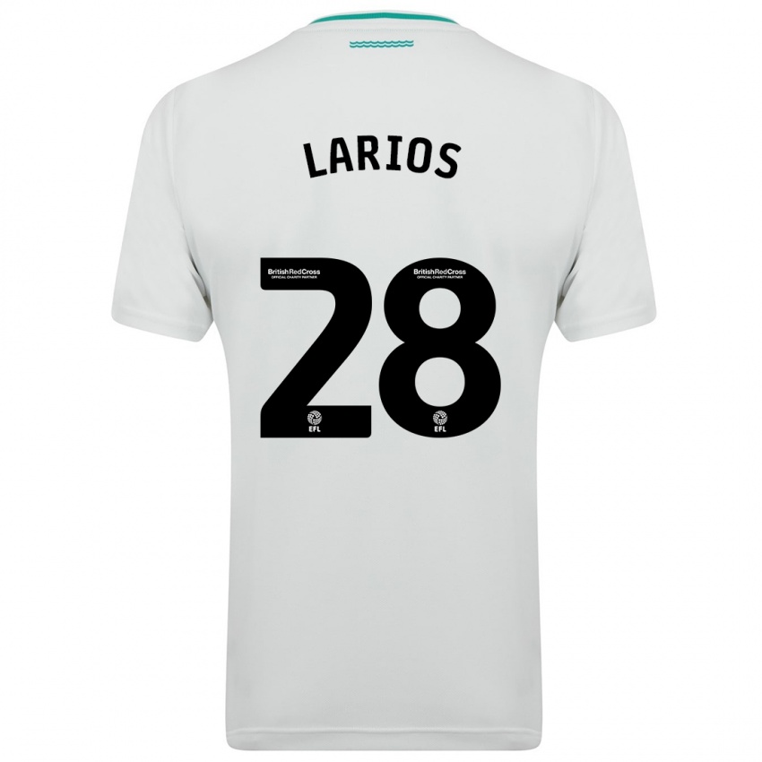 Niño Camiseta Juan Larios #28 Blanco 2ª Equipación 2023/24 La Camisa Perú