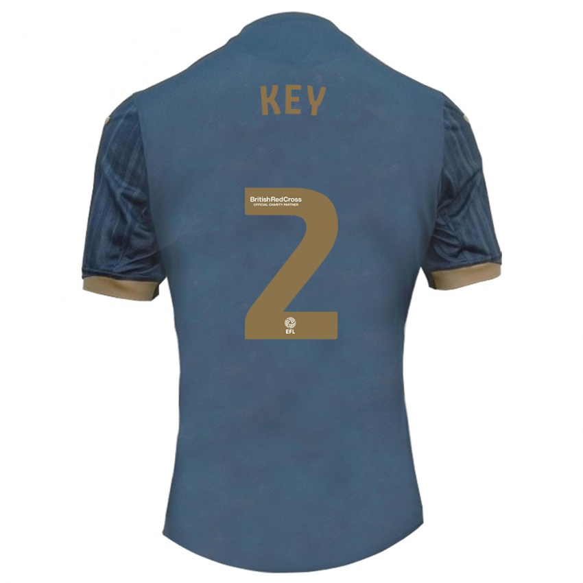 Niño Camiseta Josh Key #2 Verde Azulado Oscuro 2ª Equipación 2023/24 La Camisa Perú