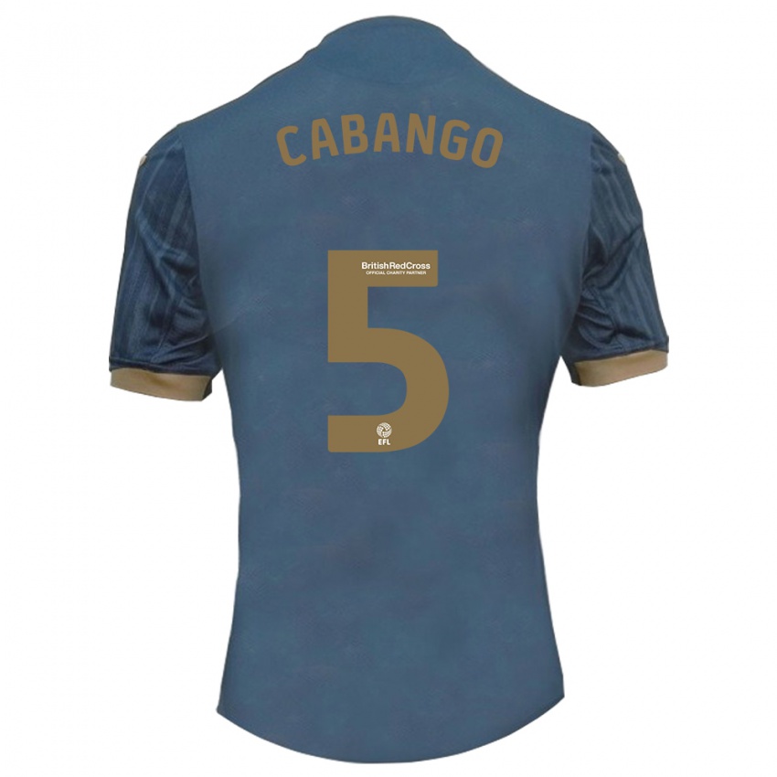 Niño Camiseta Ben Cabango #5 Verde Azulado Oscuro 2ª Equipación 2023/24 La Camisa Perú