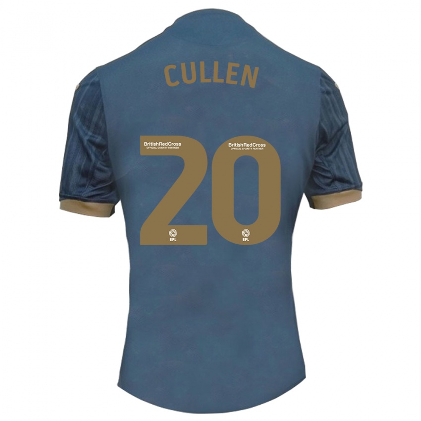 Niño Camiseta Liam Cullen #20 Verde Azulado Oscuro 2ª Equipación 2023/24 La Camisa Perú