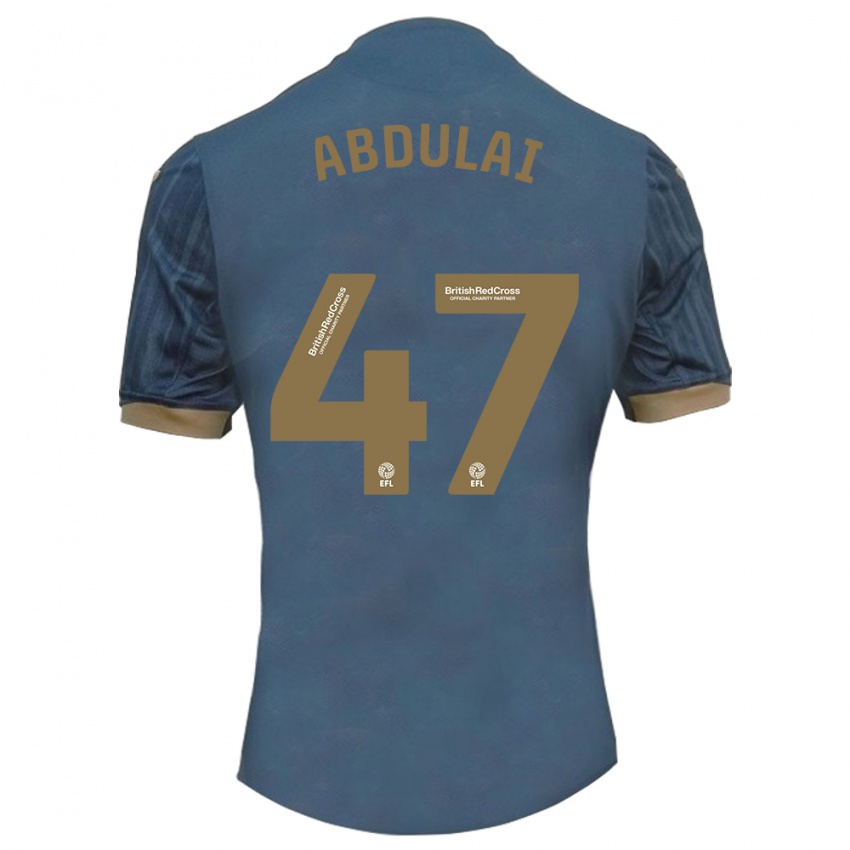 Niño Camiseta Azeem Abdulai #47 Verde Azulado Oscuro 2ª Equipación 2023/24 La Camisa Perú