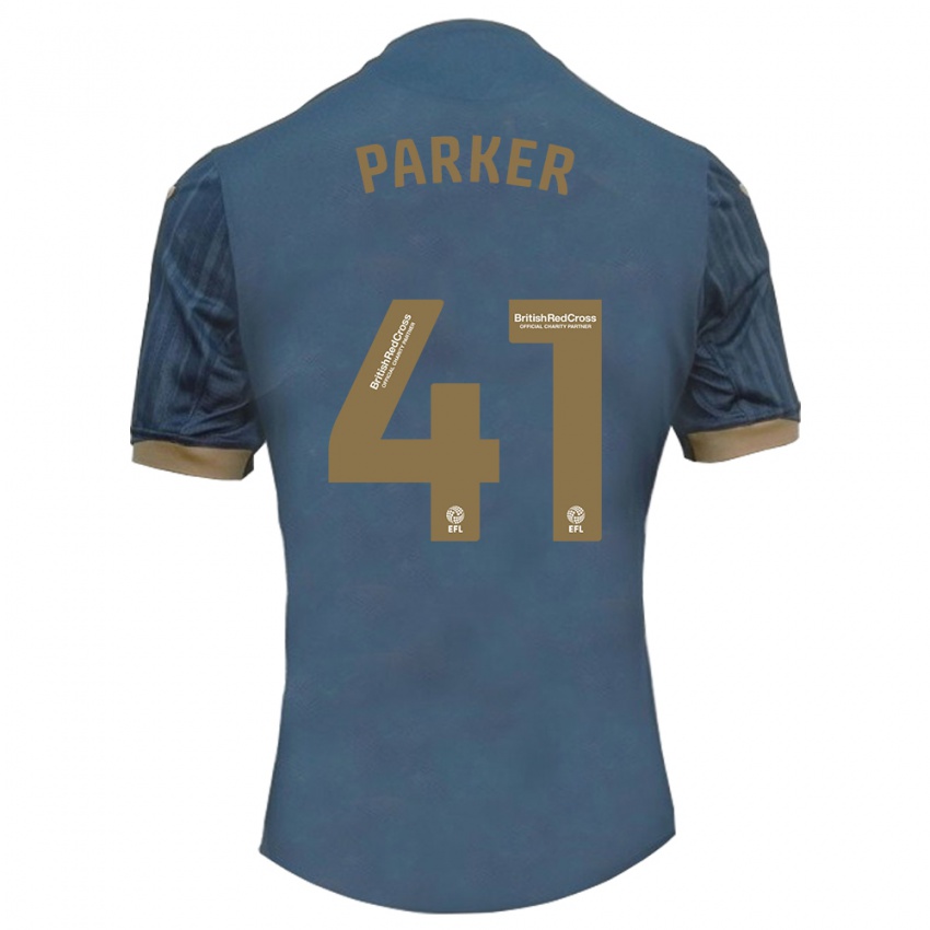 Niño Camiseta Sam Parker #41 Verde Azulado Oscuro 2ª Equipación 2023/24 La Camisa Perú