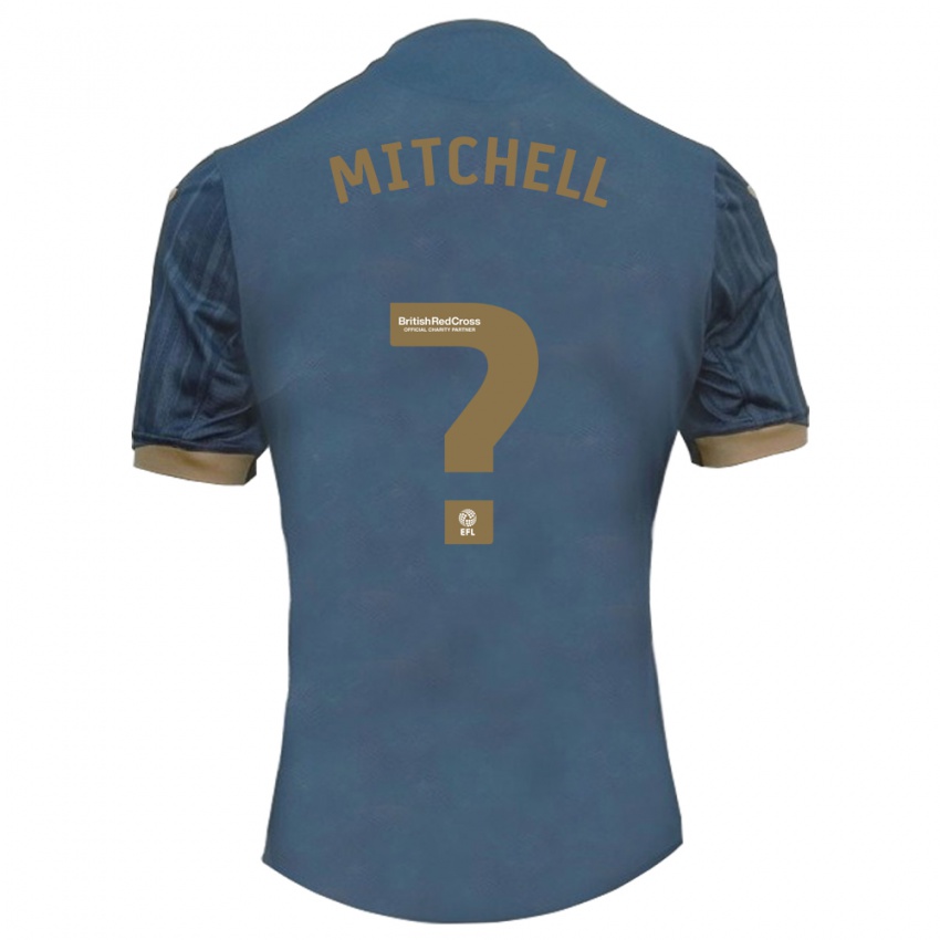Niño Camiseta Remy Mitchell #0 Verde Azulado Oscuro 2ª Equipación 2023/24 La Camisa Perú