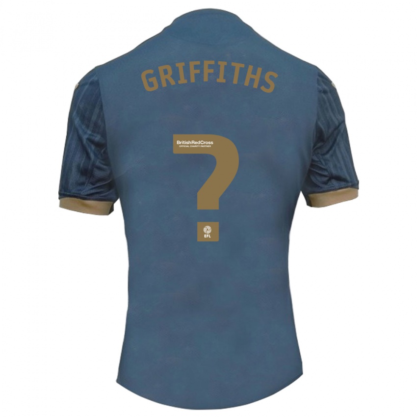 Niño Camiseta Ewan Griffiths #0 Verde Azulado Oscuro 2ª Equipación 2023/24 La Camisa Perú