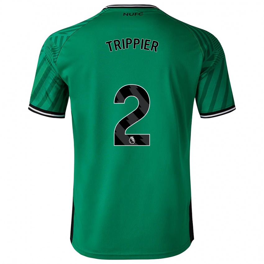 Niño Camiseta Kieran Trippier #2 Verde 2ª Equipación 2023/24 La Camisa Perú