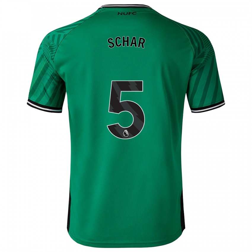 Niño Camiseta Fabian Schär #5 Verde 2ª Equipación 2023/24 La Camisa Perú