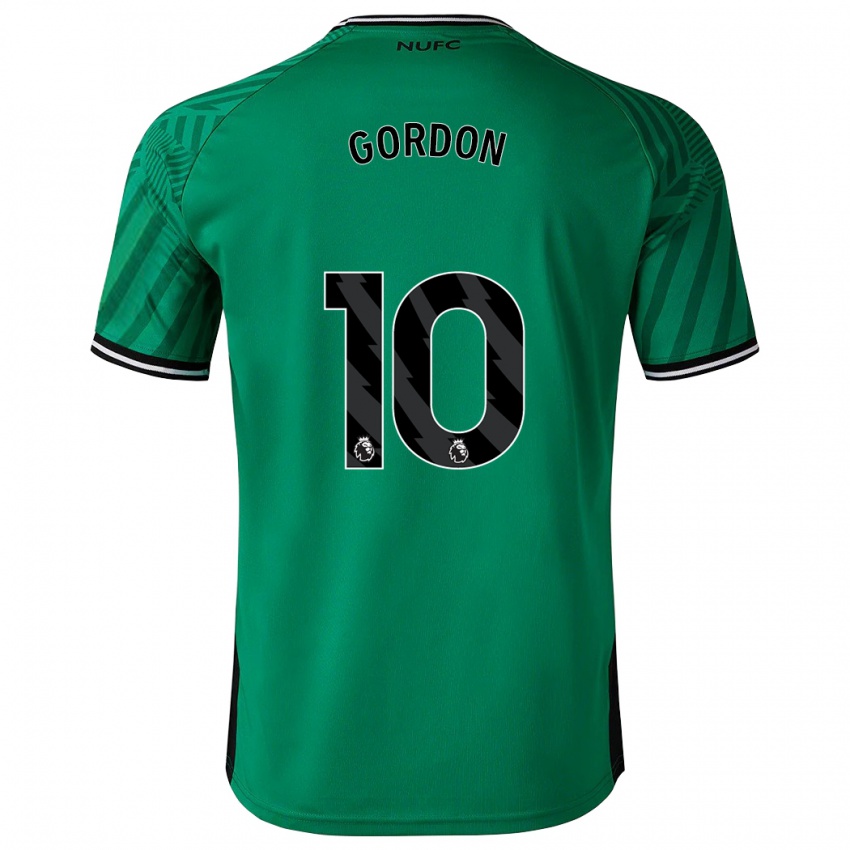 Niño Camiseta Anthony Gordon #10 Verde 2ª Equipación 2023/24 La Camisa Perú