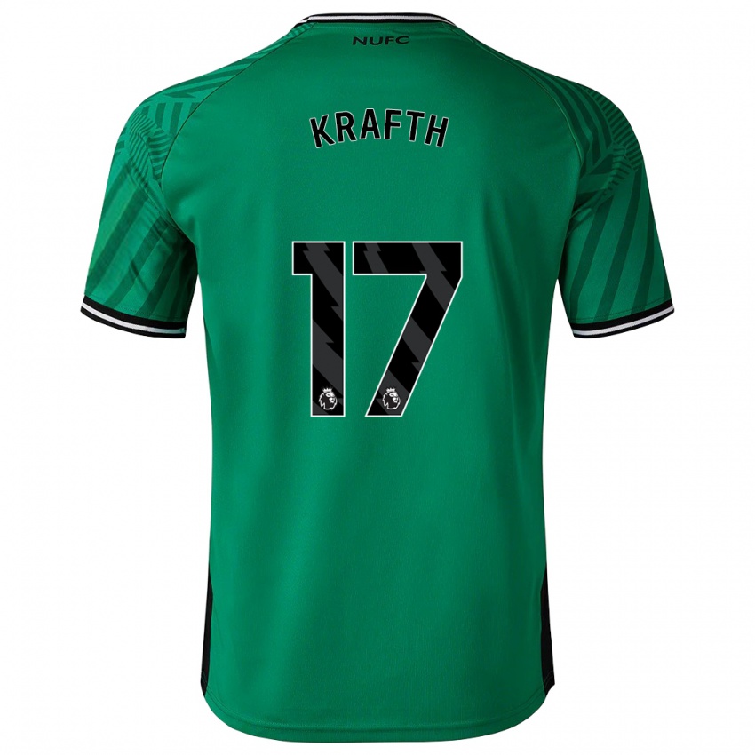 Niño Camiseta Emil Krafth #17 Verde 2ª Equipación 2023/24 La Camisa Perú