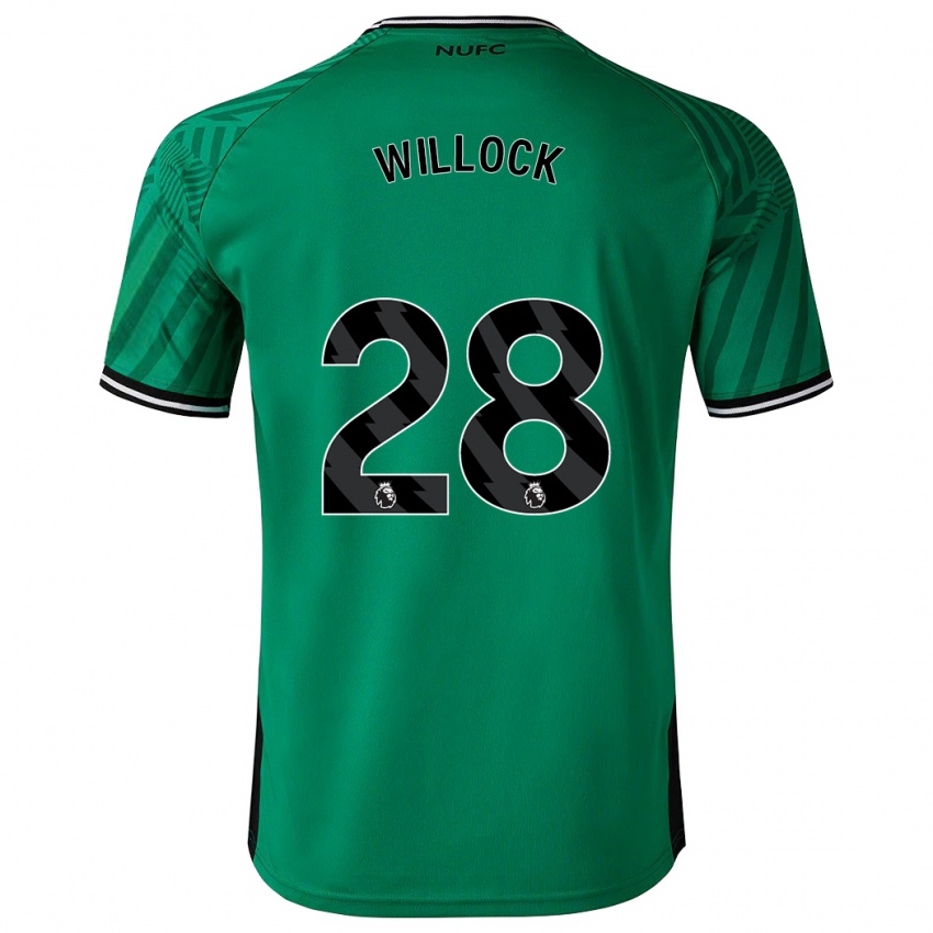 Niño Camiseta Joe Willock #28 Verde 2ª Equipación 2023/24 La Camisa Perú