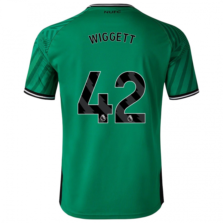 Niño Camiseta Charlie Wiggett #42 Verde 2ª Equipación 2023/24 La Camisa Perú