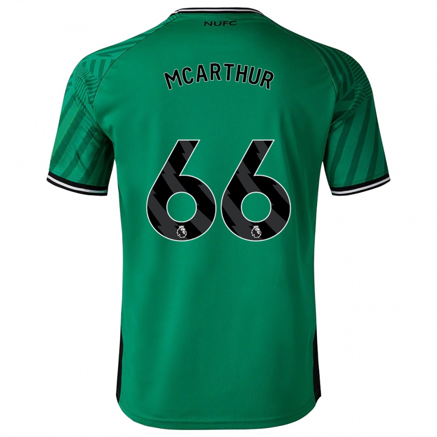 Niño Camiseta Charlie Mcarthur #66 Verde 2ª Equipación 2023/24 La Camisa Perú