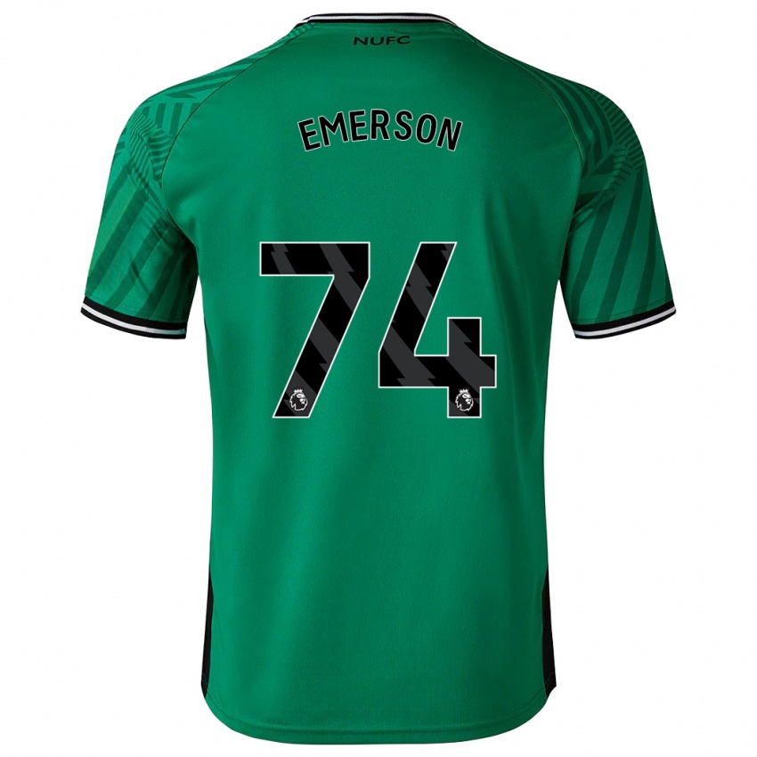 Niño Camiseta Johnny Emerson #74 Verde 2ª Equipación 2023/24 La Camisa Perú