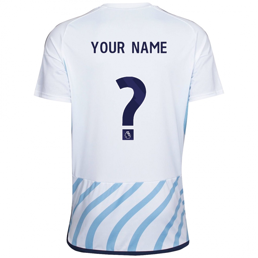 Niño Camiseta Su Nombre #0 Blanco Azul 2ª Equipación 2023/24 La Camisa Perú