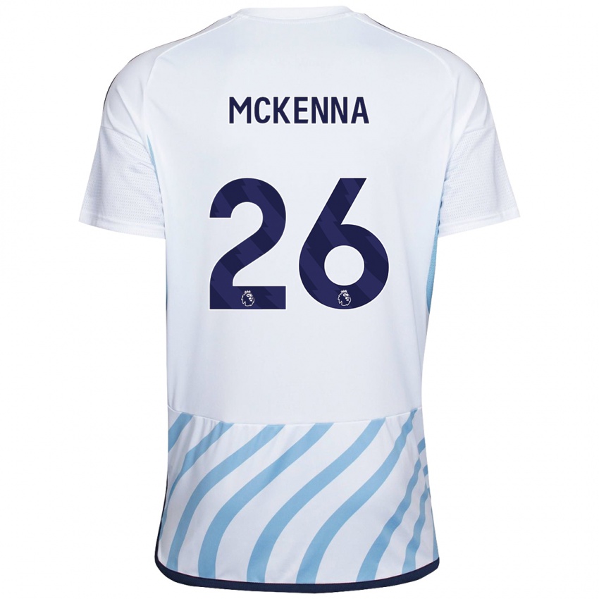 Niño Camiseta Scott Mckenna #26 Blanco Azul 2ª Equipación 2023/24 La Camisa Perú