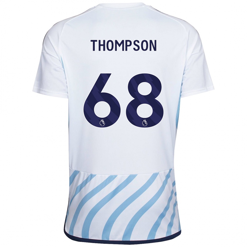 Niño Camiseta Joel Thompson #68 Blanco Azul 2ª Equipación 2023/24 La Camisa Perú