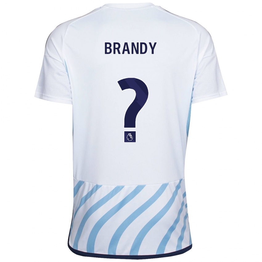 Niño Camiseta Taeneal Brandy #0 Blanco Azul 2ª Equipación 2023/24 La Camisa Perú