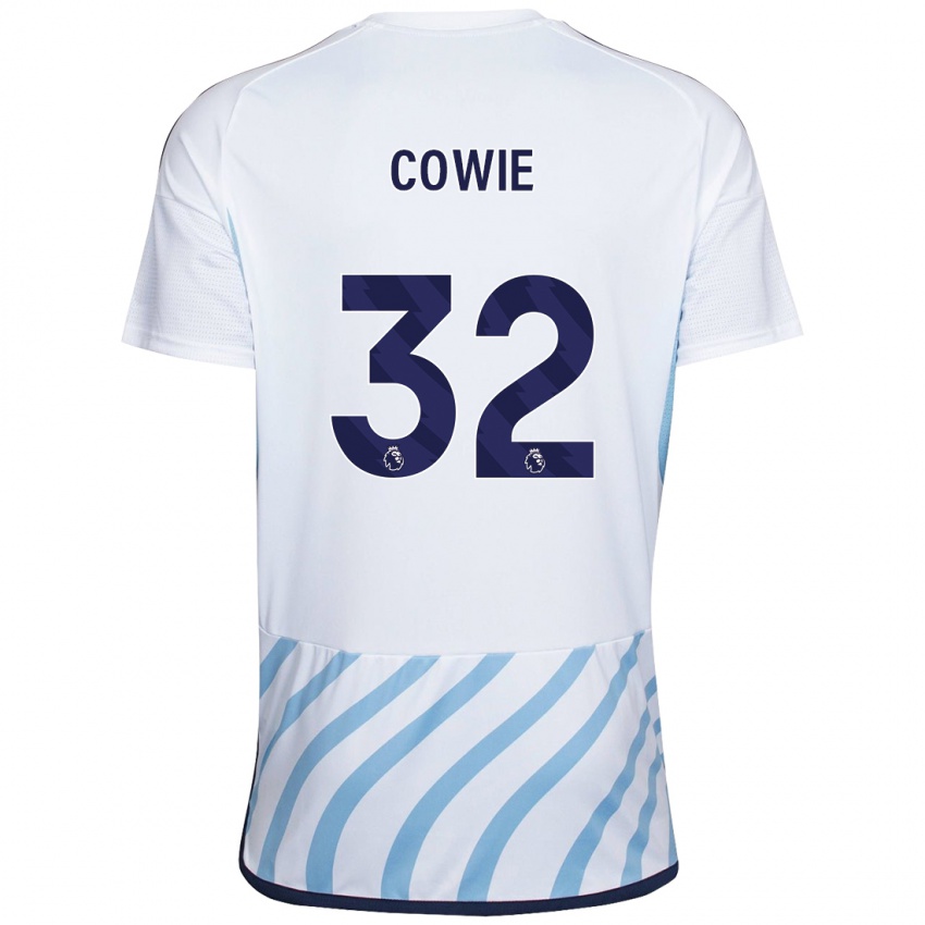 Niño Camiseta Abi Cowie #32 Blanco Azul 2ª Equipación 2023/24 La Camisa Perú