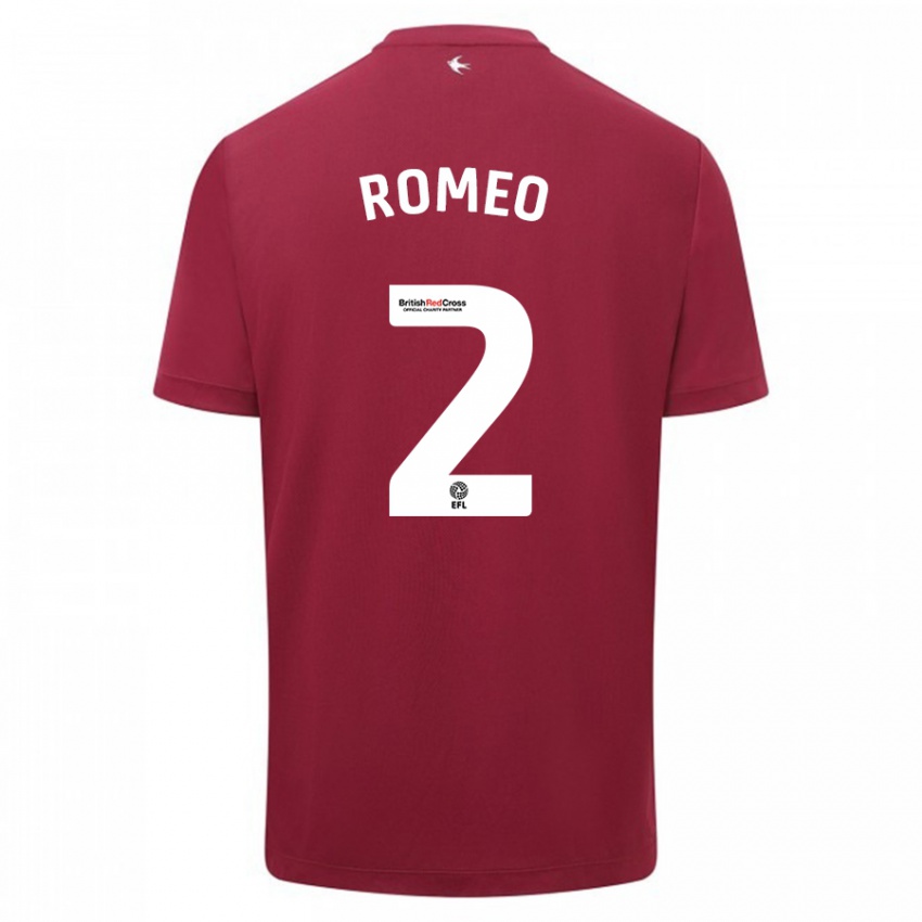 Niño Camiseta Mahlon Romeo #2 Rojo 2ª Equipación 2023/24 La Camisa Perú